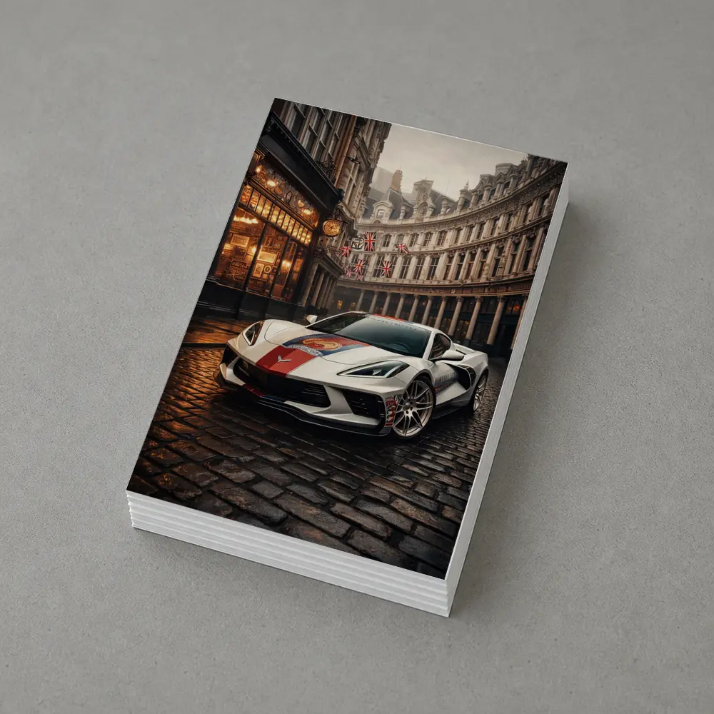 Chevrolet Corvette C8 London Cobblestone Street – Postcards