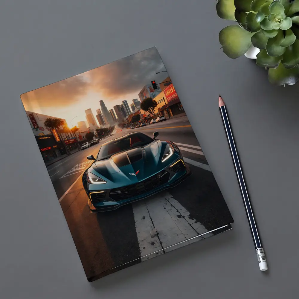 Chevrolet Corvette Z06 Los Angeles City Street – Notebooks