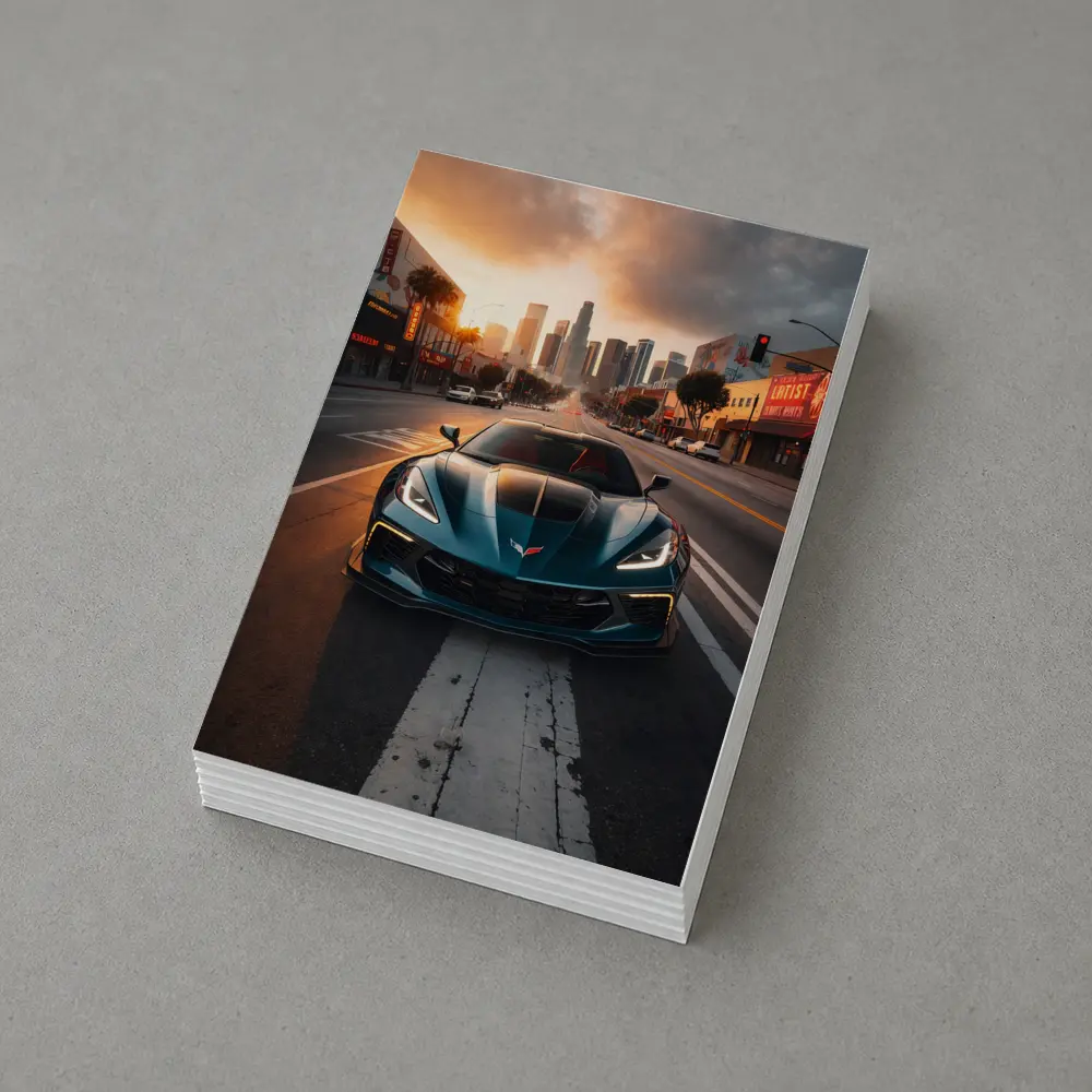 Chevrolet Corvette Z06 Los Angeles City Street – Postcards
