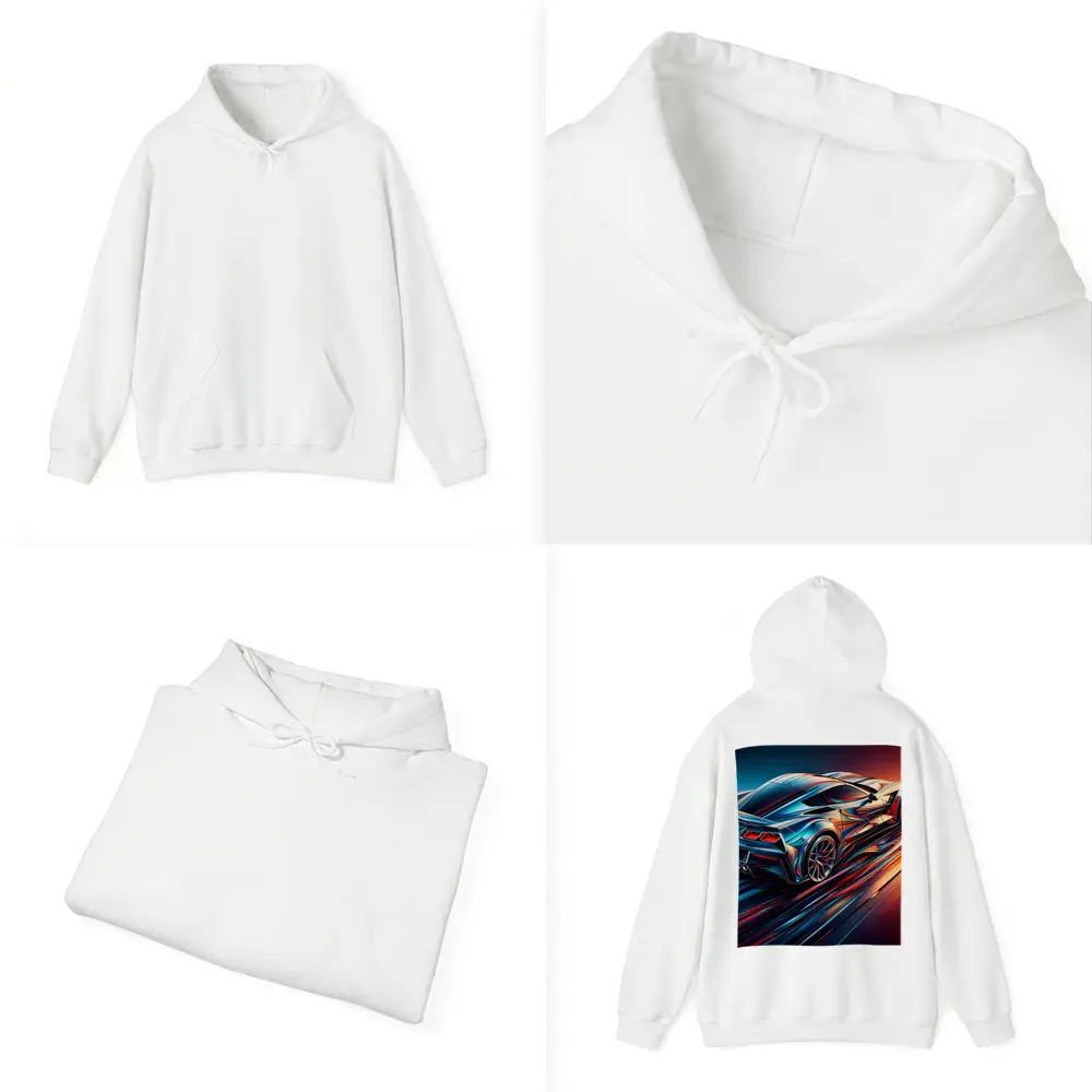 Chevrolet Corvette Z06 Abstract Neon Speed – Hoodies