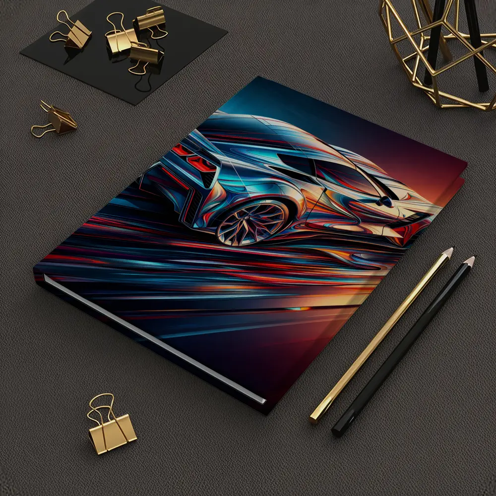 Chevrolet Corvette Z06 Abstract Neon Speed – Notebooks