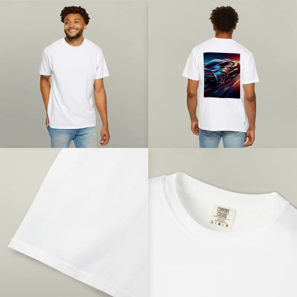 Chevrolet Corvette Z06 Abstract Neon Speed – T-Shirts