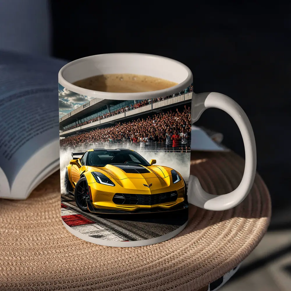 Chevrolet Corvette Z06 Drifting Daytona Track – Mugs