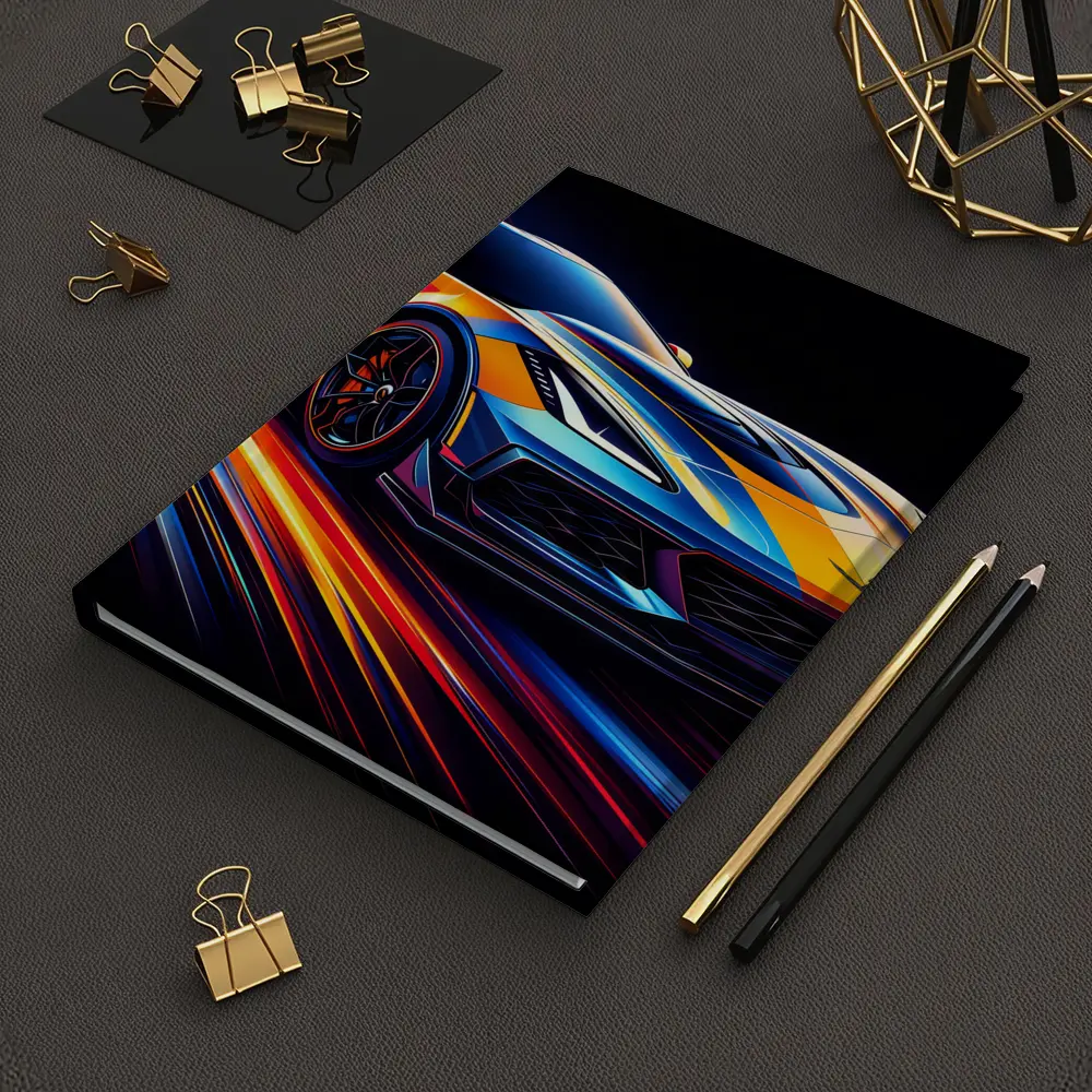 Chevrolet Corvette Z06 Neon Speed Lines – Notebooks