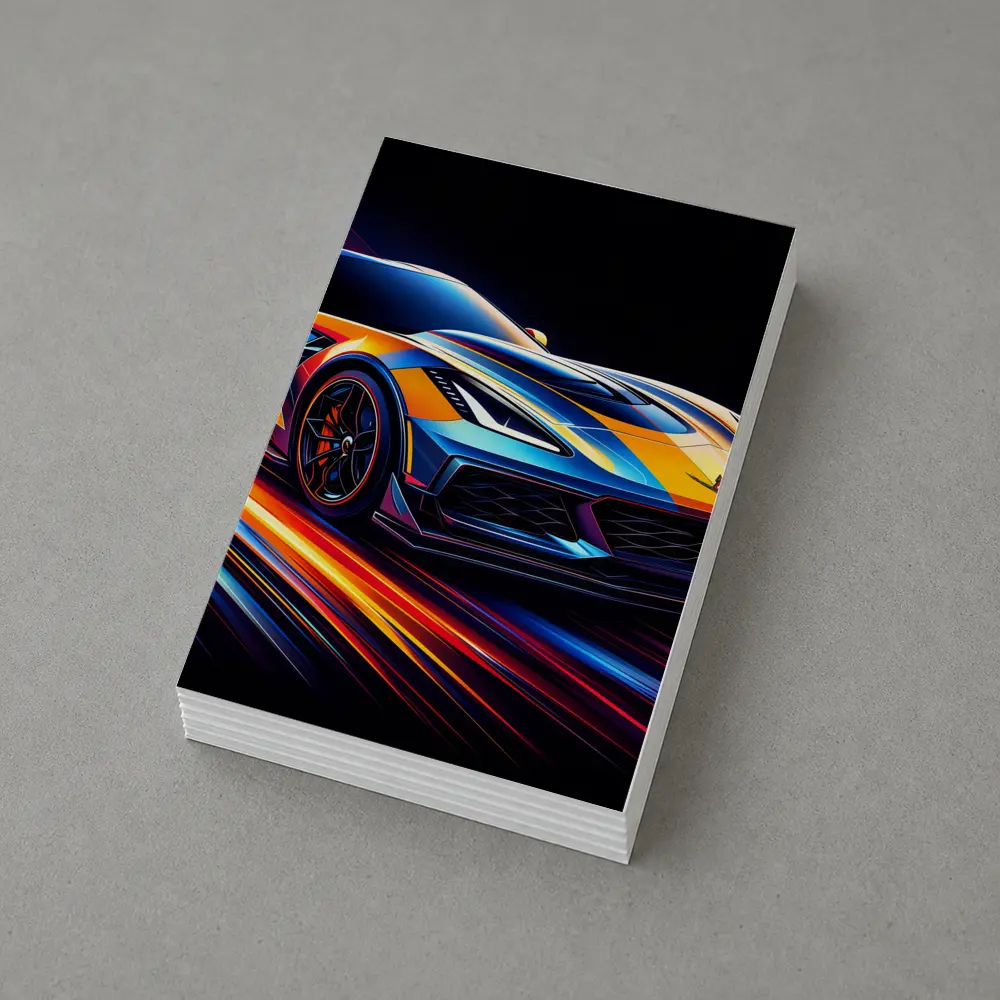 Chevrolet Corvette Z06 Neon Speed Lines – Postcards