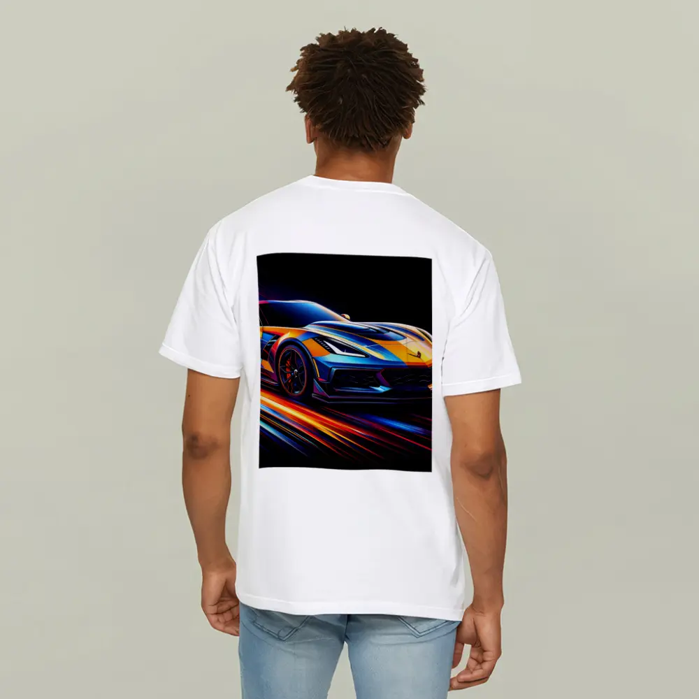 Chevrolet Corvette Z06 Neon Speed Lines – T-Shirts