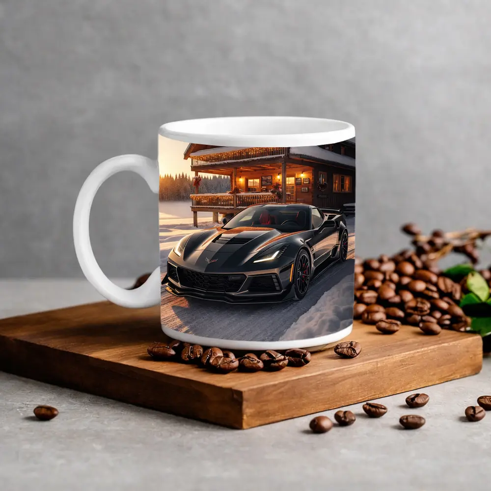 Chevrolet Corvette ZR1 Black Winter Cabin – Mugs
