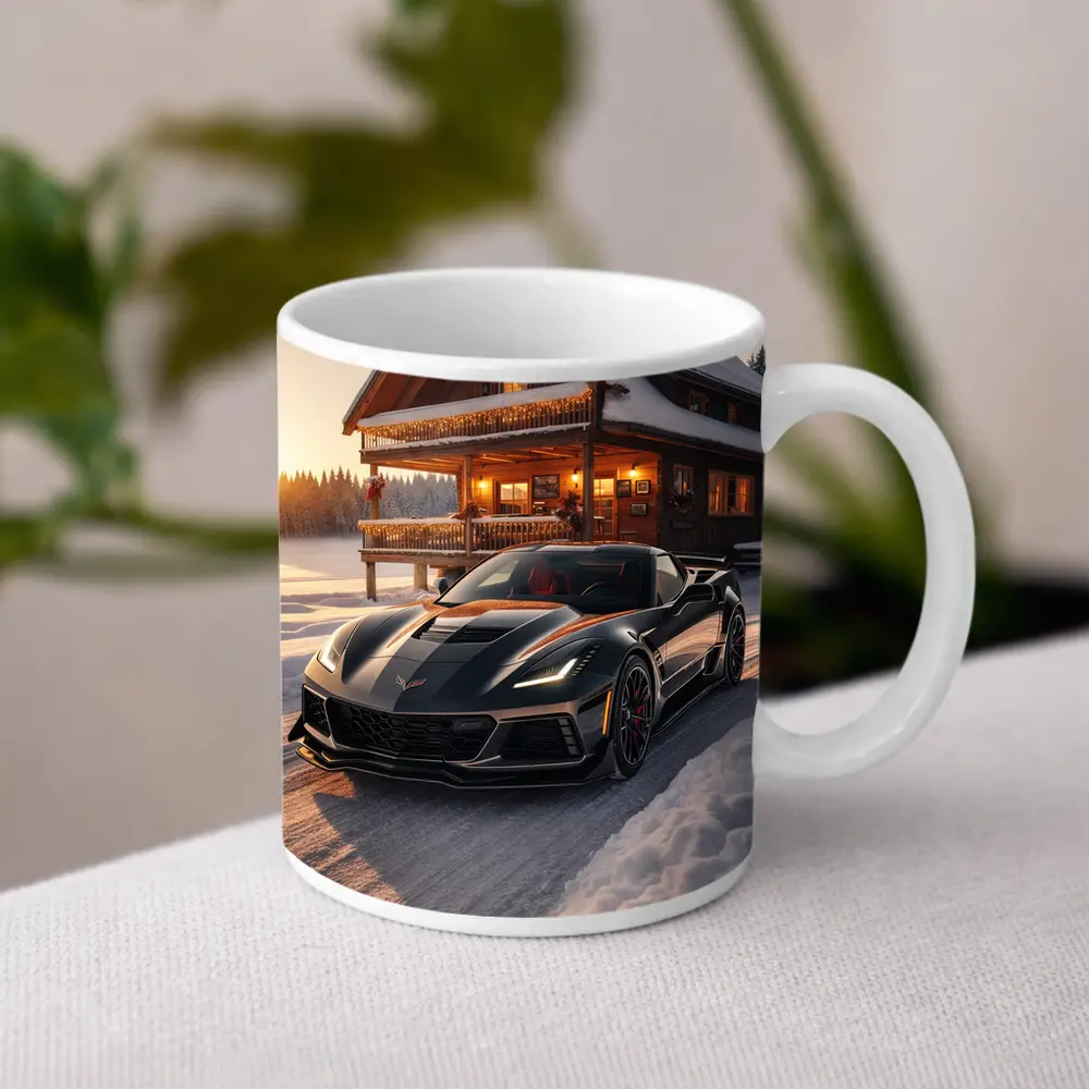Chevrolet Corvette ZR1 Black Winter Cabin – Mugs