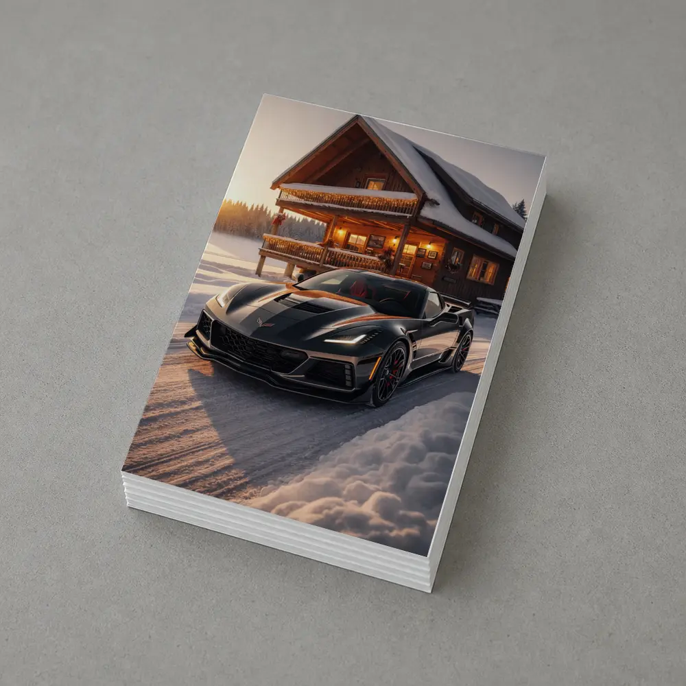 Chevrolet Corvette ZR1 Black Winter Cabin – Postcards