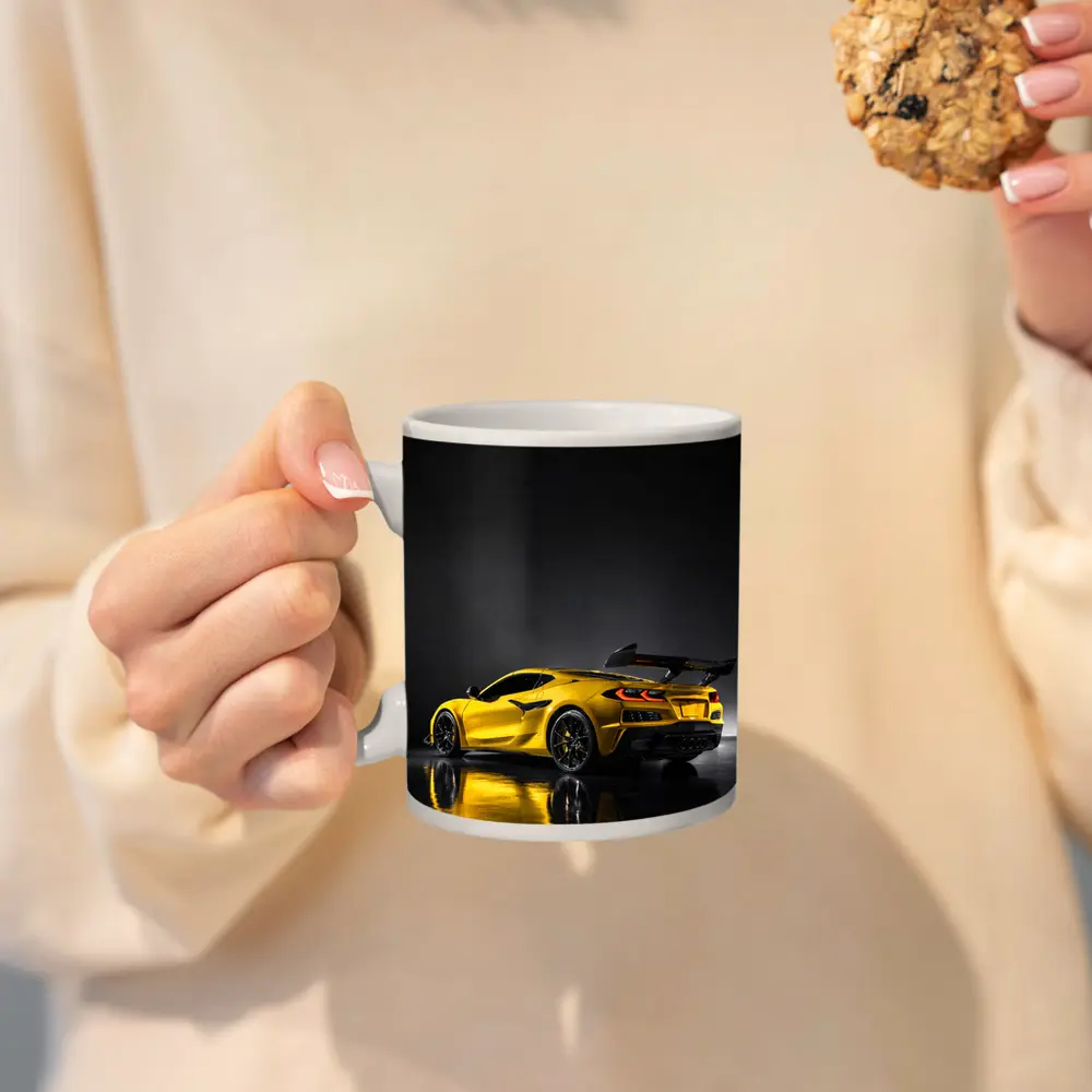Chevrolet Corvette ZR1 Yellow Studio Shot – Mugs