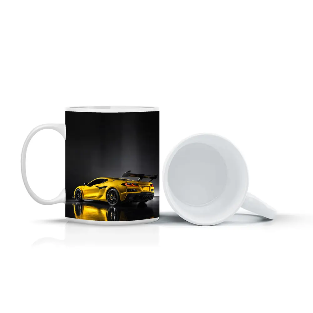 Chevrolet Corvette ZR1 Yellow Studio Shot – Mugs