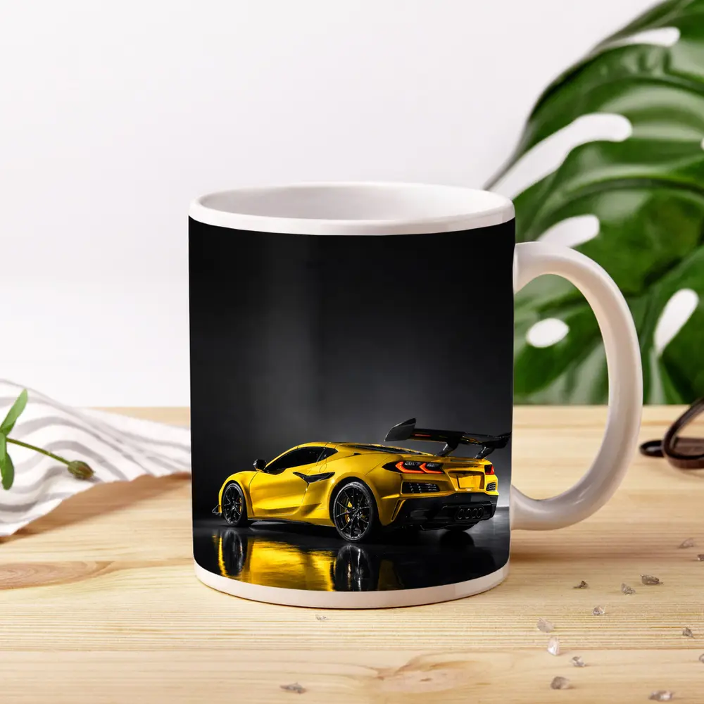 Chevrolet Corvette ZR1 Yellow Studio Shot – Mugs