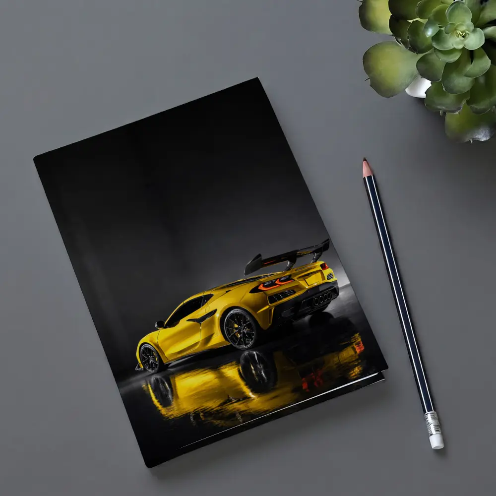 Chevrolet Corvette ZR1 Yellow Studio Shot – Notebooks