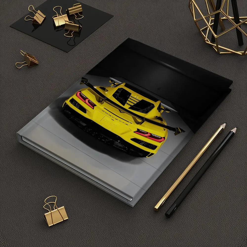 Chevrolet Corvette ZR1 Yellow Rear Studio – Notebooks