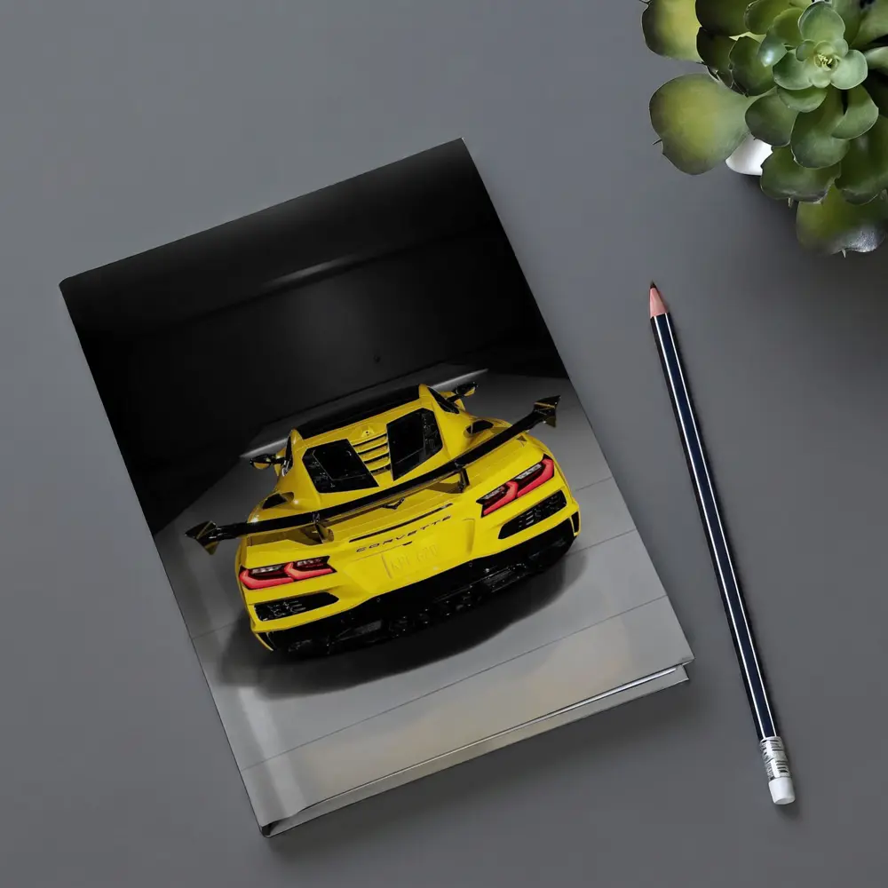 Chevrolet Corvette ZR1 Yellow Rear Studio – Notebooks