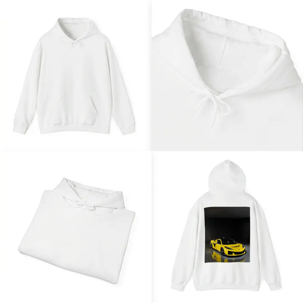 Chevrolet Corvette ZR1 Yellow Dark Studio – Hoodies