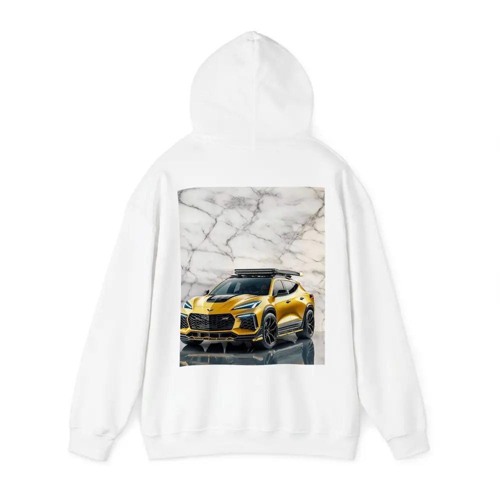 Chevrolet Corvette SUV Gold Marble Background – Hoodies