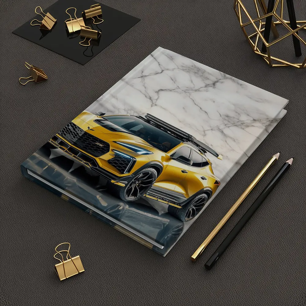 Chevrolet Corvette SUV Gold Marble Background – Notebooks