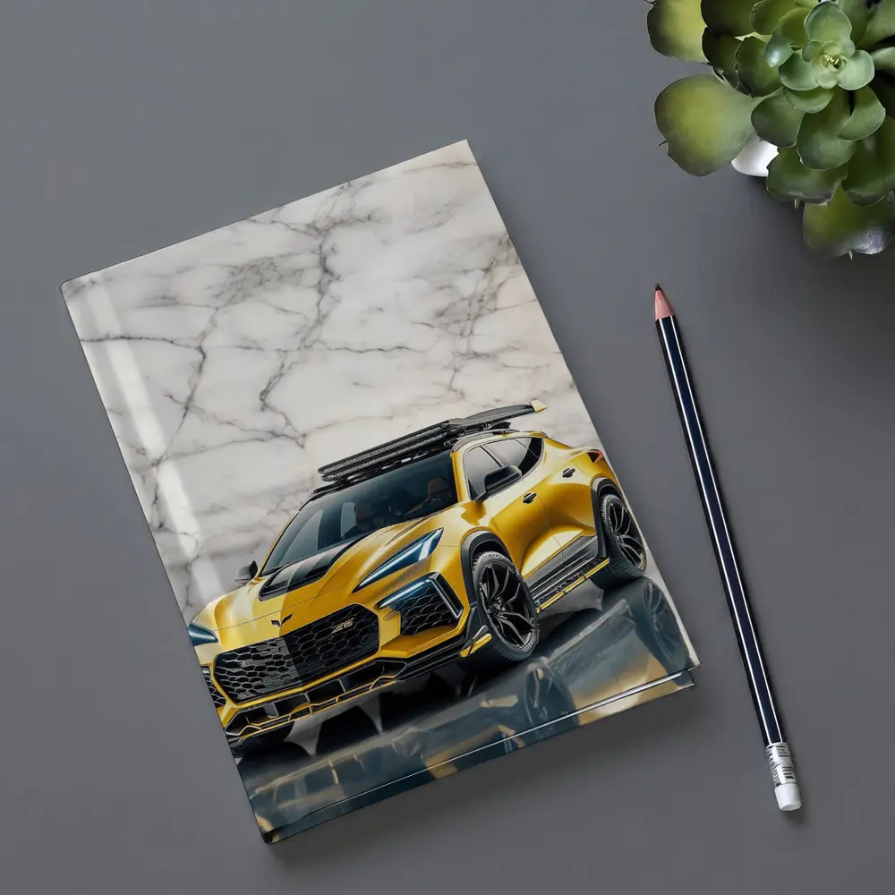 Chevrolet Corvette SUV Gold Marble Background – Notebooks