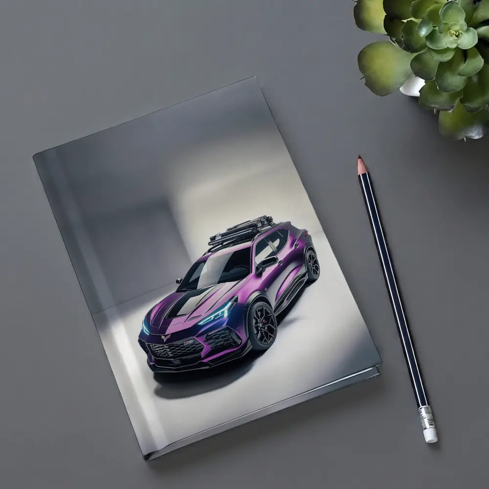 Chevrolet Corvette SUV Purple Studio Shot – Notebooks