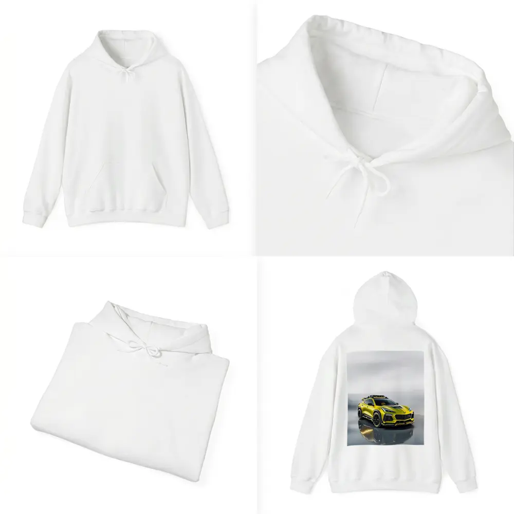 Chevrolet Corvette SUV Yellow Studio Shot – Hoodies