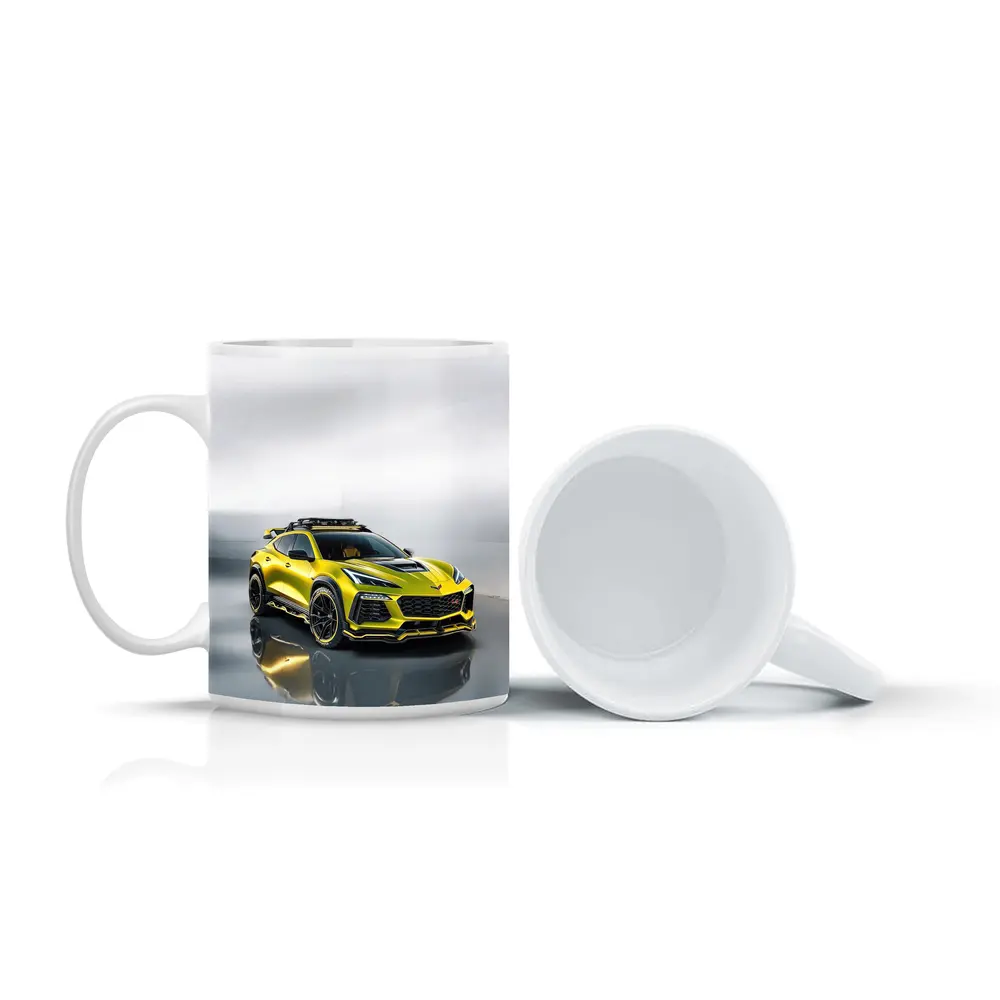Chevrolet Corvette SUV Yellow Studio Shot – Mugs
