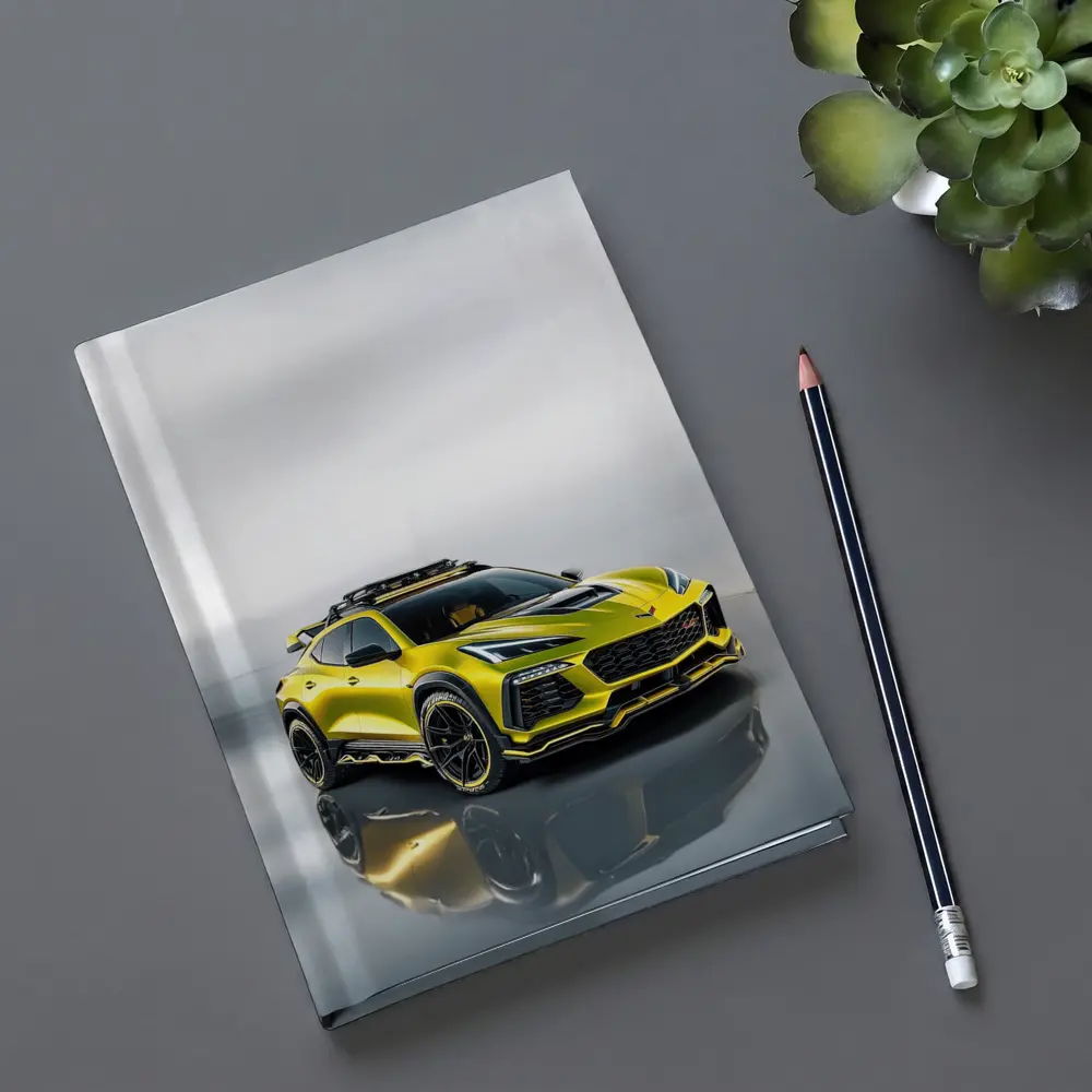 Chevrolet Corvette SUV Yellow Studio Shot – Notebooks