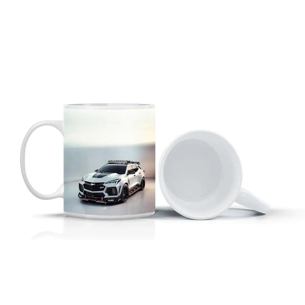Cadillac Escalade V Custom Wide Body White Studio – Mugs