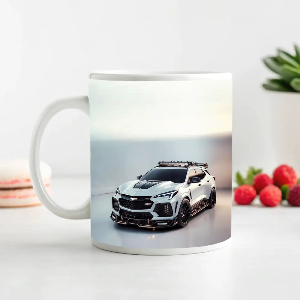 Cadillac Escalade V Custom Wide Body White Studio – Mugs
