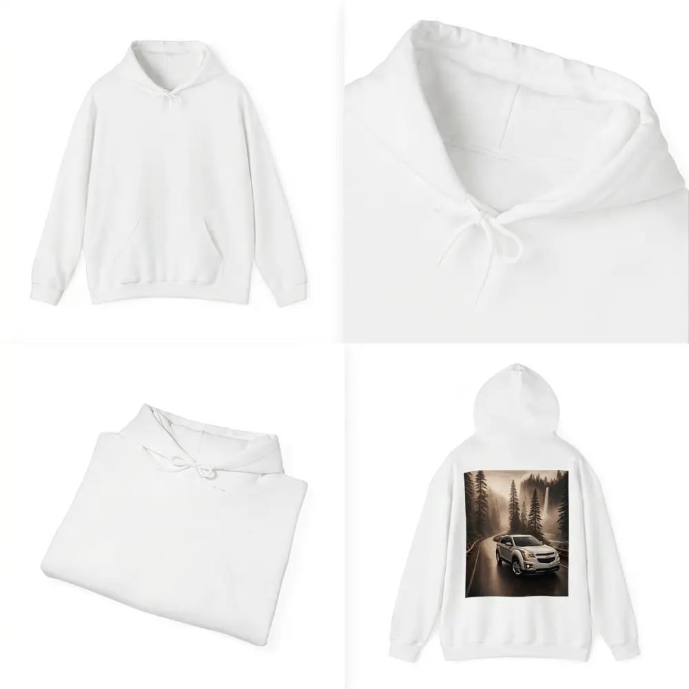 Chevrolet Equinox on Misty Forest Road – Hoodies