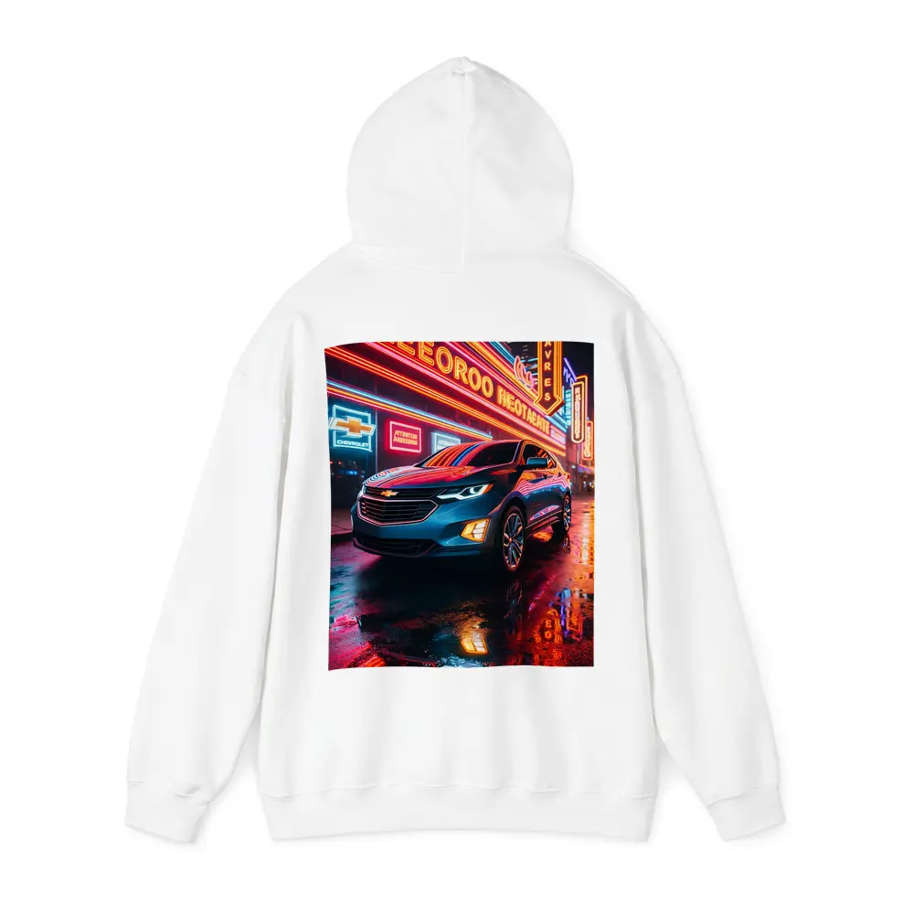 Chevrolet Equinox Glowing Neon City Night – Hoodies