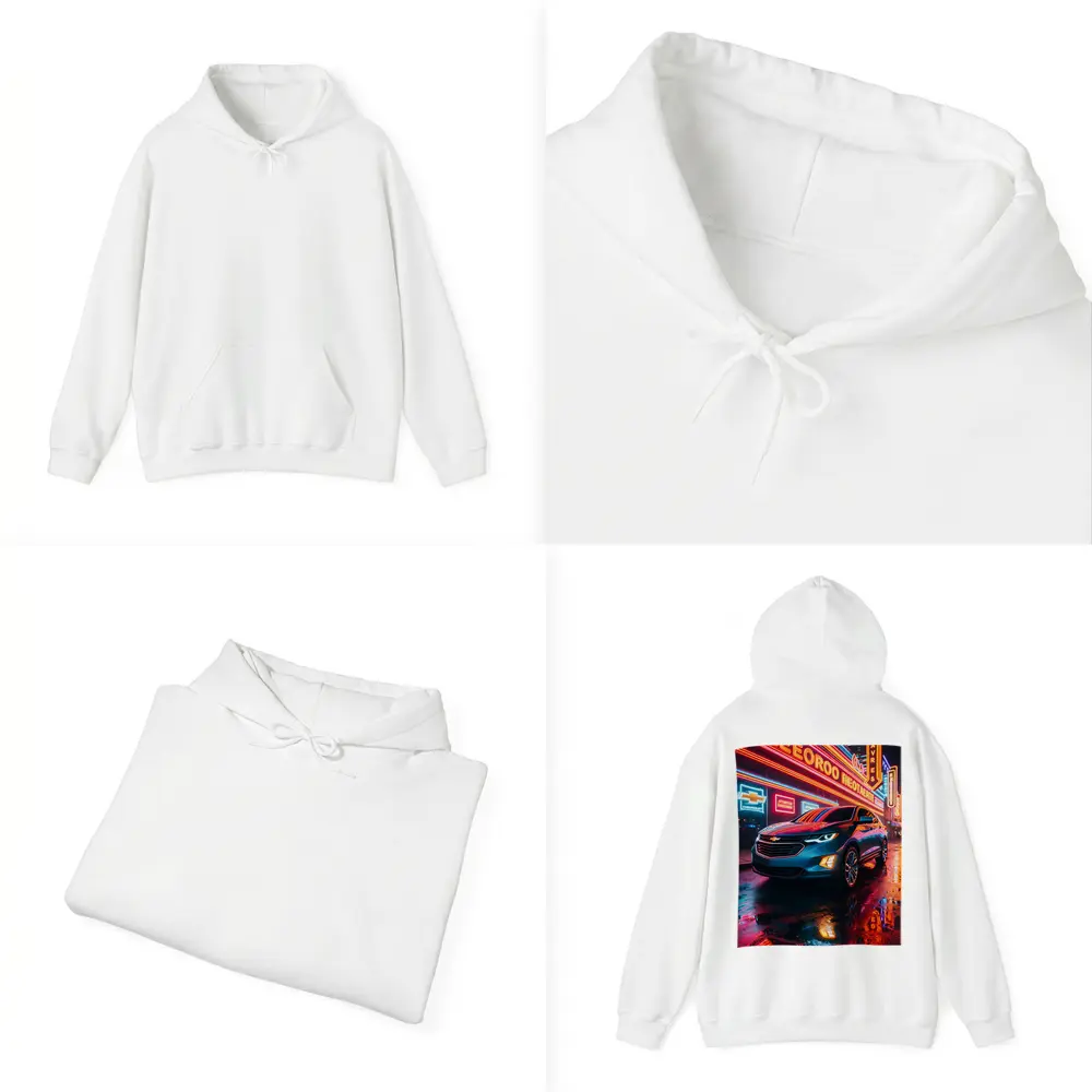 Chevrolet Equinox Glowing Neon City Night – Hoodies