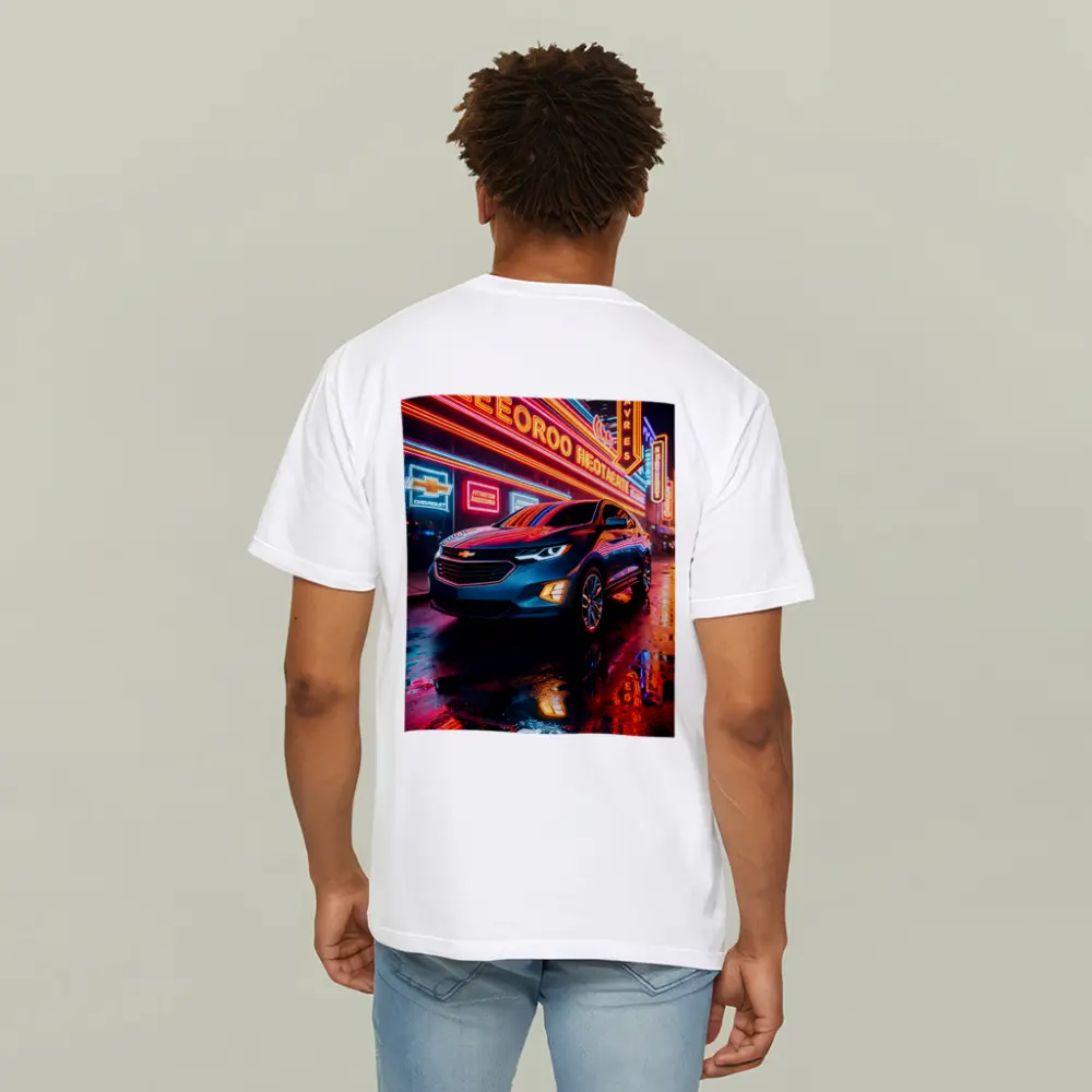 Chevrolet Equinox Glowing Neon City Night – T-Shirts