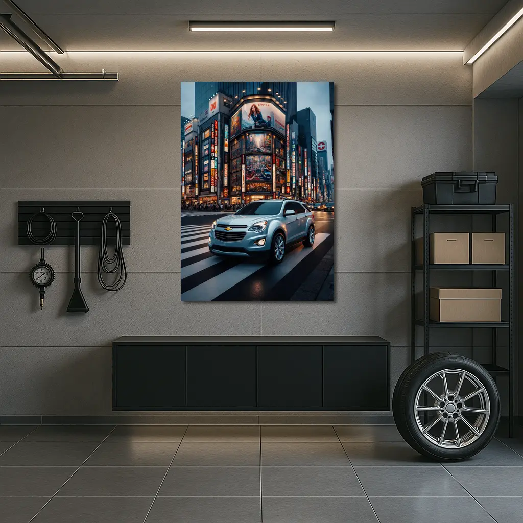 Chevrolet Equinox Cruising Tokyo City Streets – Wall Art