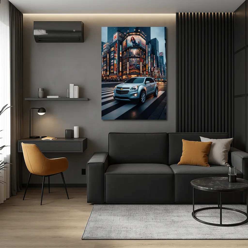 Chevrolet Equinox Cruising Tokyo City Streets – Wall Art