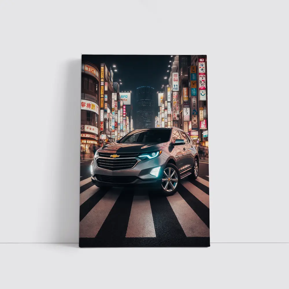 Chevrolet Equinox SUV Tokyo City Night – Wall Art