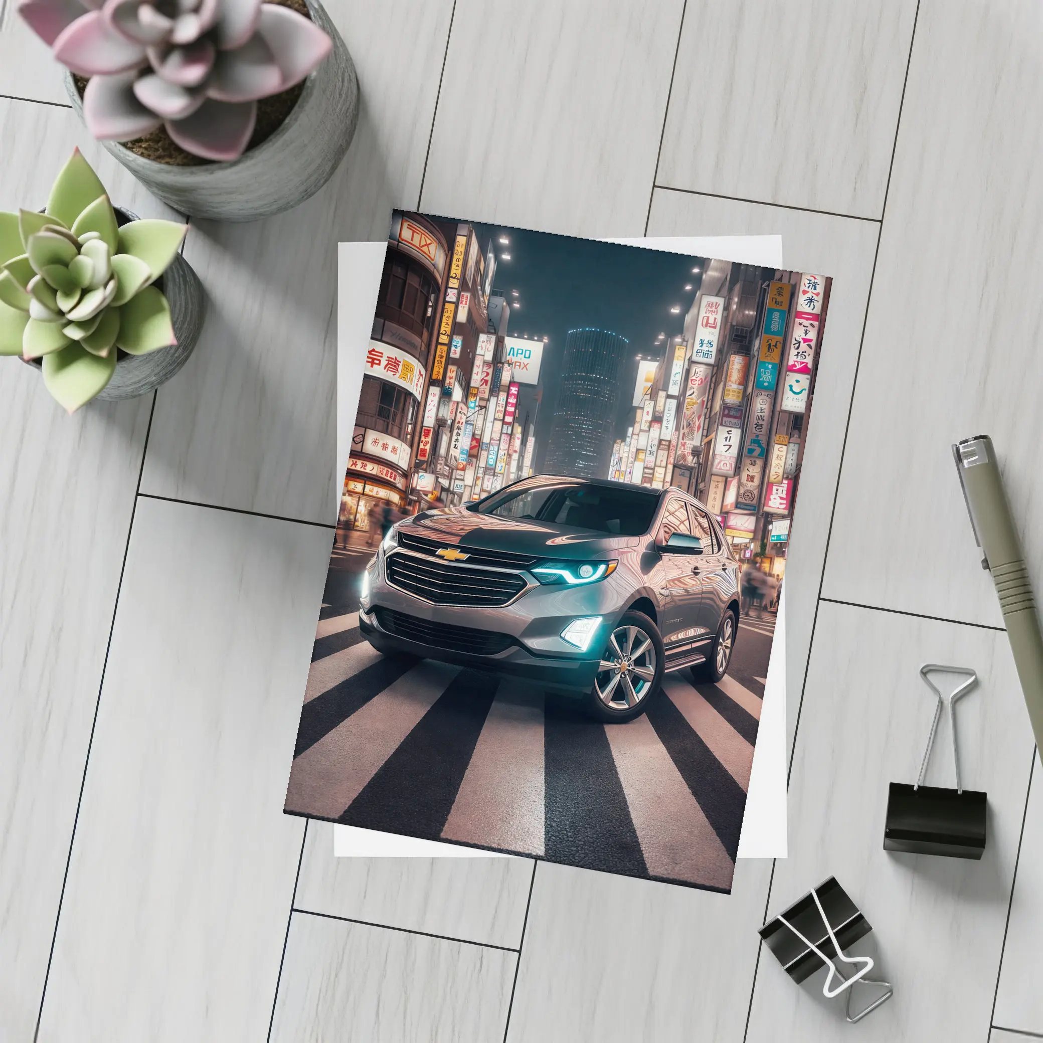 Chevrolet Equinox SUV Tokyo City Night – Postcards