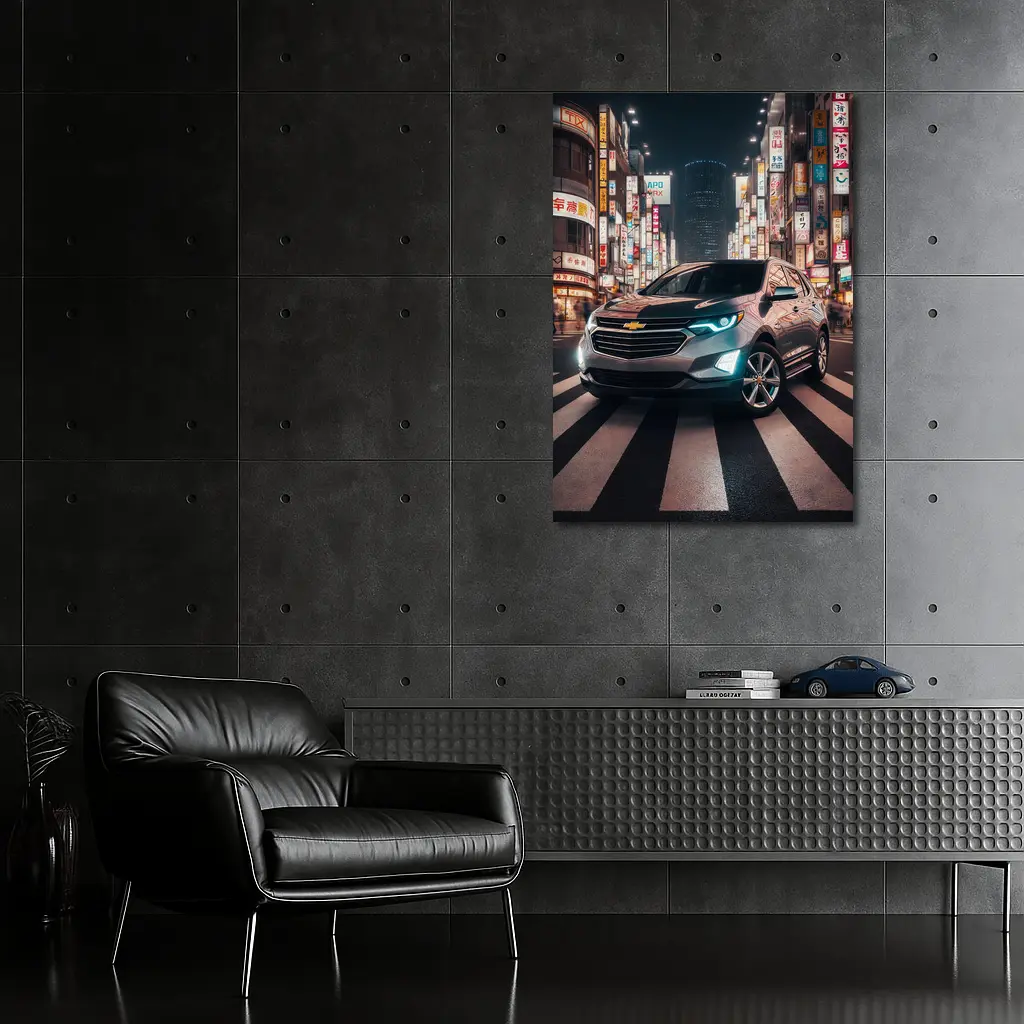 Chevrolet Equinox SUV Tokyo City Night – Wall Art