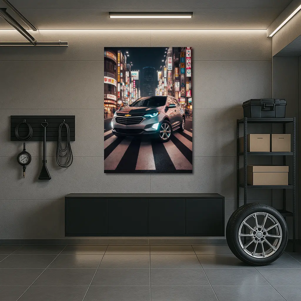 Chevrolet Equinox SUV Tokyo City Night – Wall Art