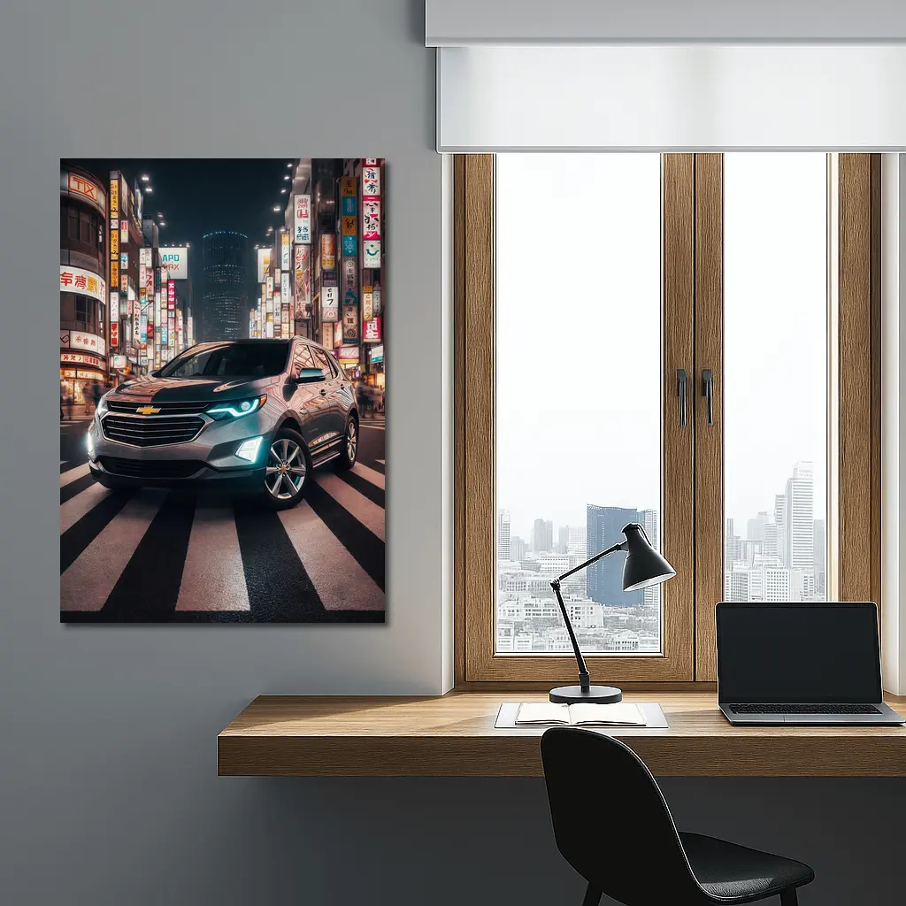 Chevrolet Equinox SUV Tokyo City Night – Wall Art