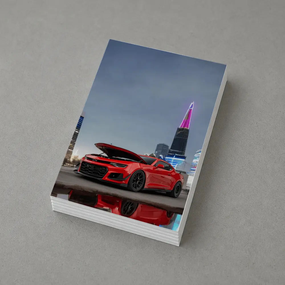 Chevrolet Camaro ZL1 Red City Night – Postcards