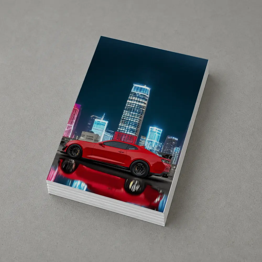 Chevrolet Camaro ZL1 Red City Night – Postcards