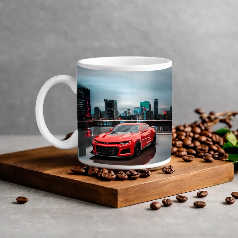 Chevrolet Camaro ZL1 Red City Skyline – Mugs