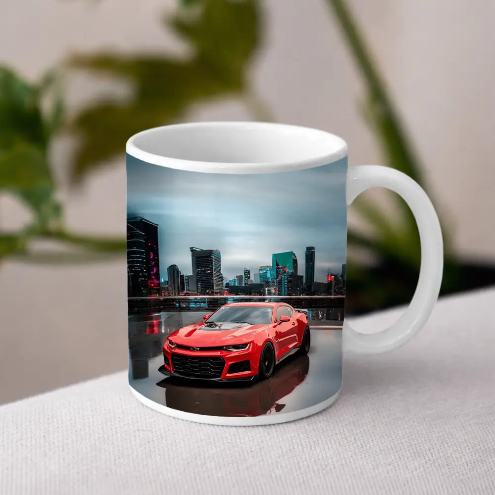 Chevrolet Camaro ZL1 Red City Skyline – Mugs