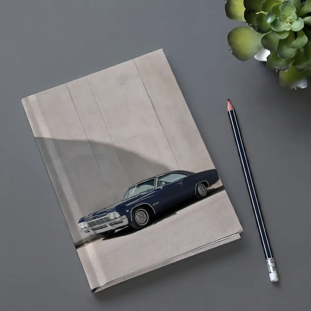 Chevrolet Impala SS Navy Blue Concrete Wall – Notebooks