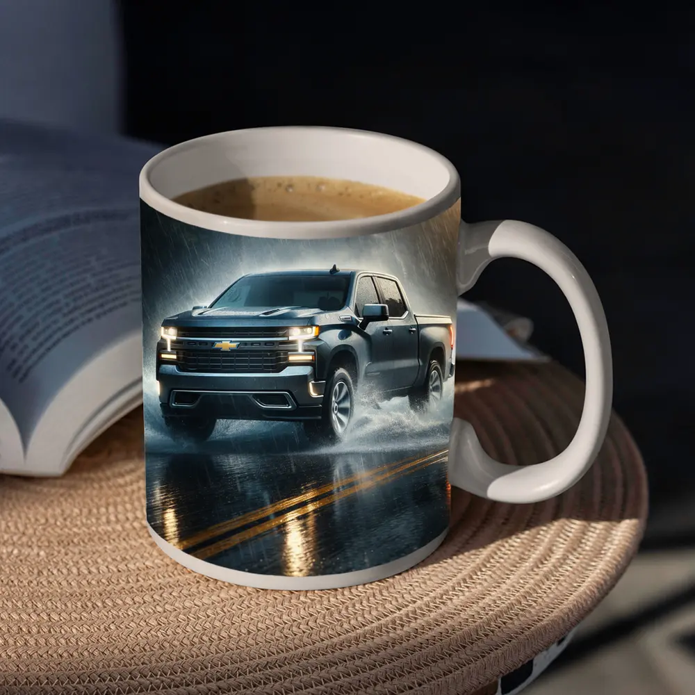 Chevrolet Silverado Driving Through Heavy Rain – Mugs