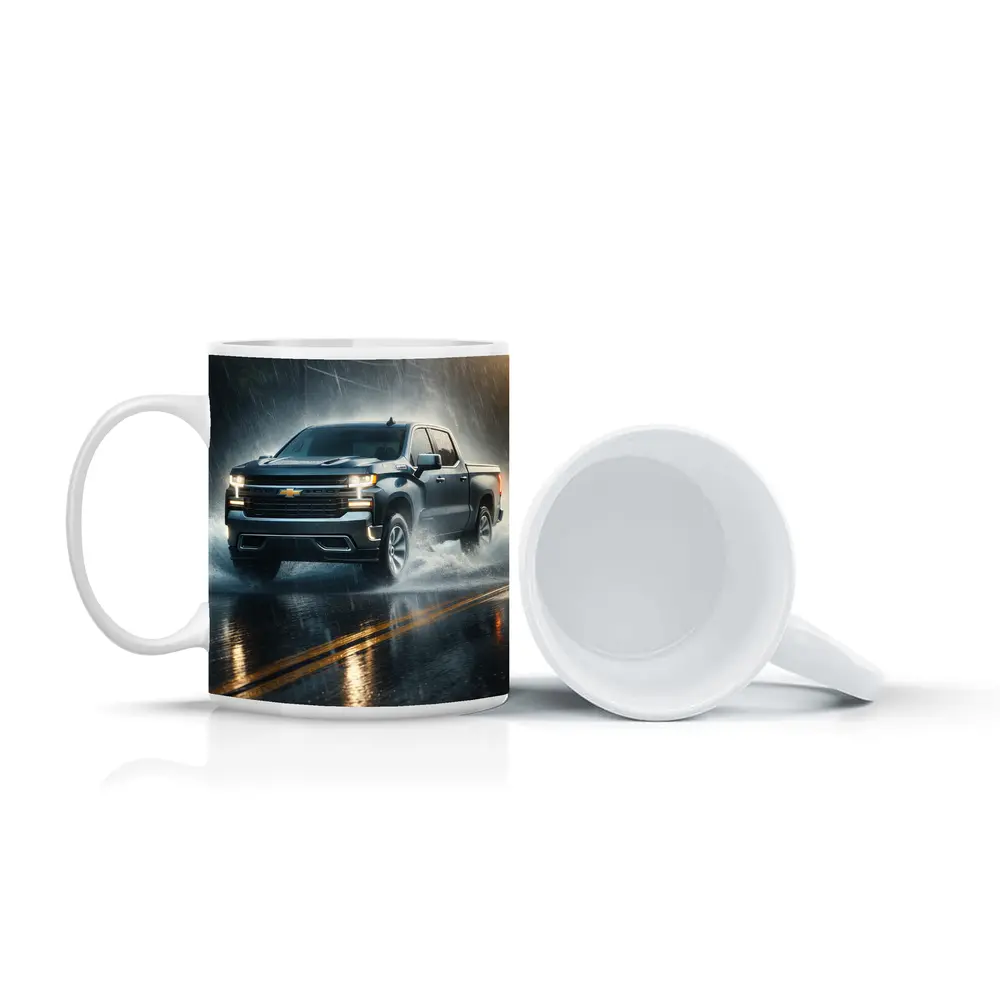 Chevrolet Silverado Driving Through Heavy Rain – Mugs