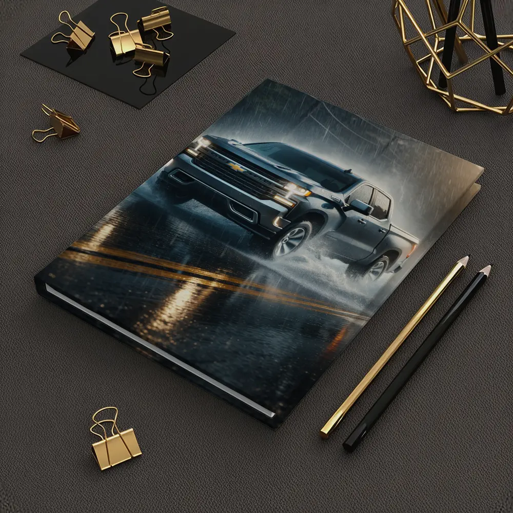 Chevrolet Silverado Driving Through Heavy Rain – Notebooks