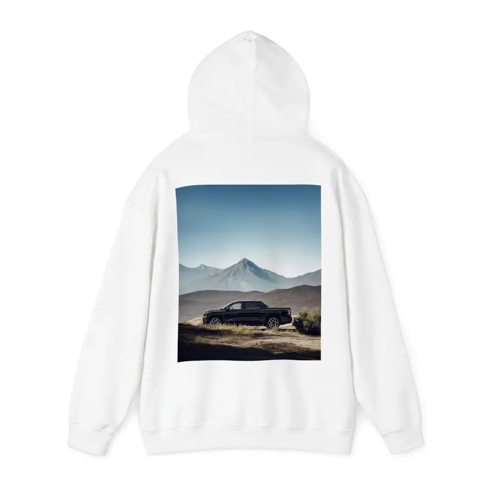Chevrolet Silverado Black Truck Mountain Landscape – Hoodies