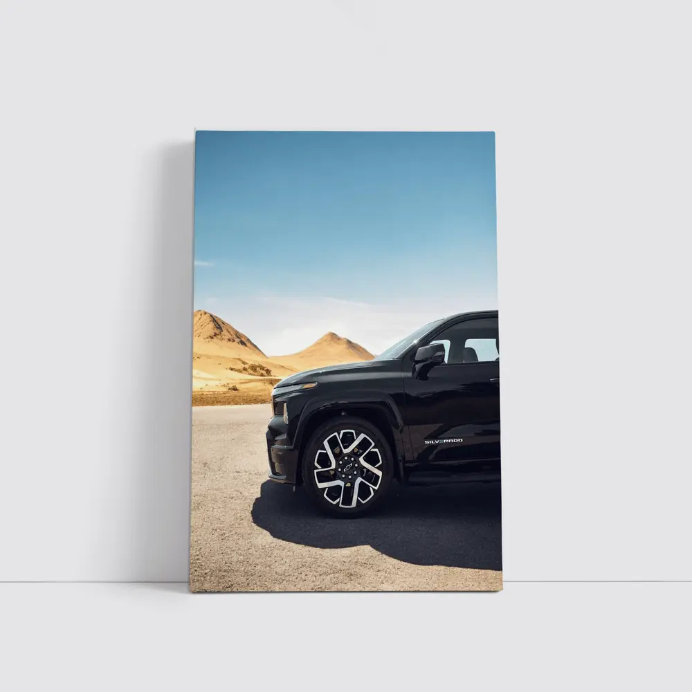Chevrolet Silverado EV Desert Mountain Setting – Wall Art